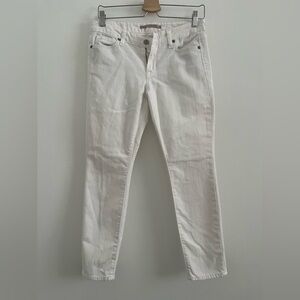 Vince Pants Womens Jeans White Crop Skinny Ankle Pants Size 27